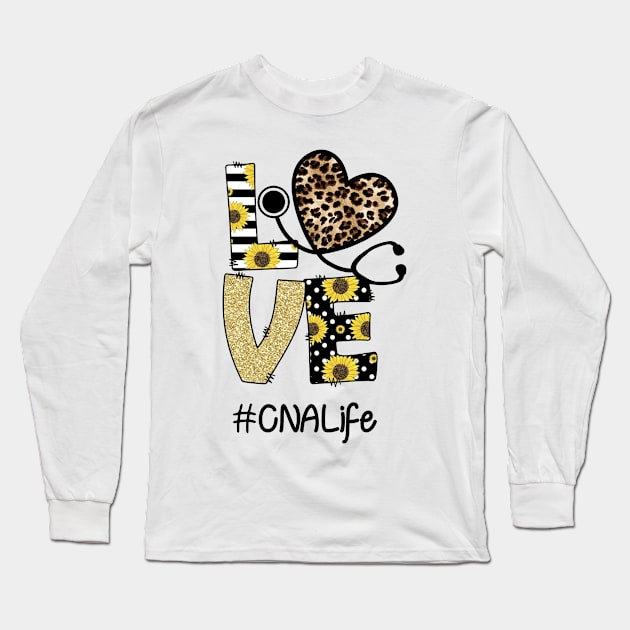 Sunflower Love CNA Life Long Sleeve T-Shirt by Amy Camille Delince